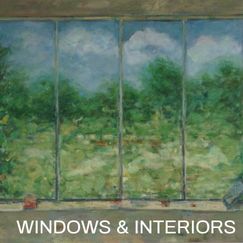 View oil on from a Window. oil on canvas. 152x183cm